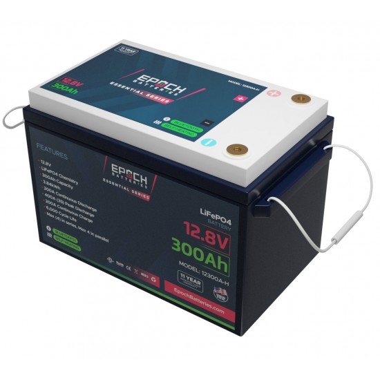 Epoch 12V 300Ah | Heated & Bluetooth | LiFePO4 Battery